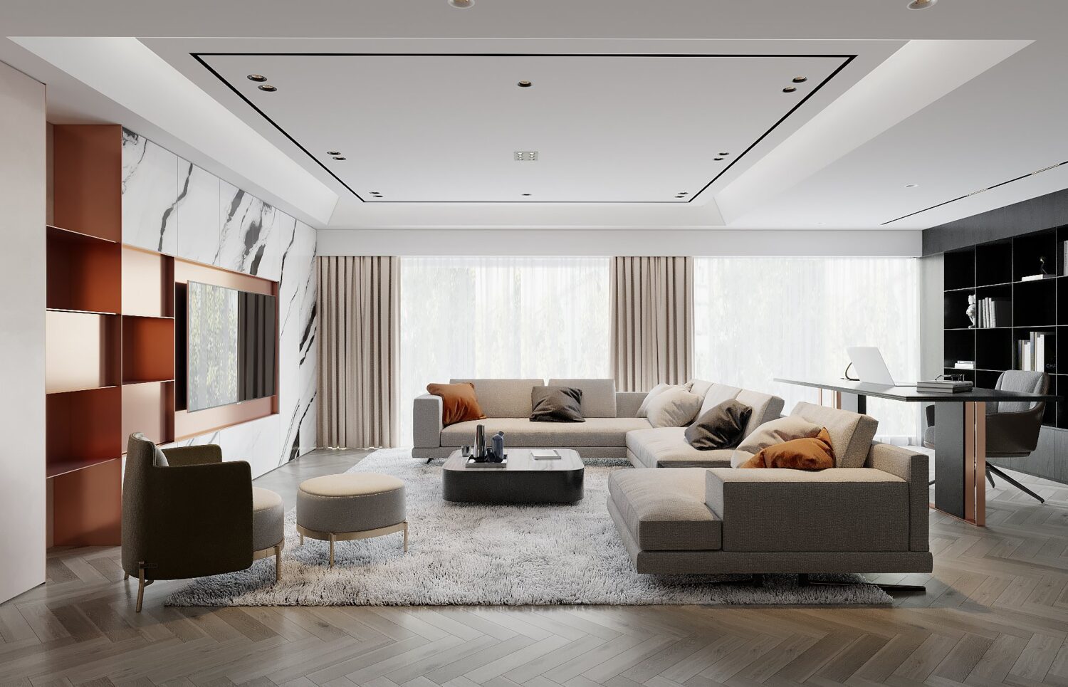3D Interior Model Living room Scene 3dsmax 2412698