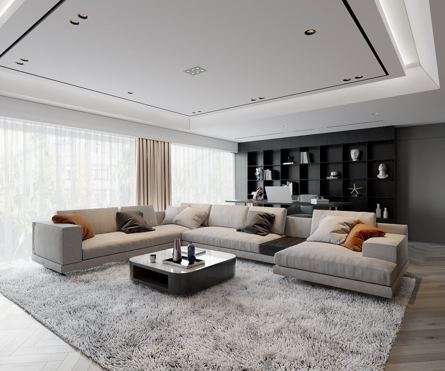 3D Interior Model Living Room Scene 3dsmax 2412698 - Download 3D Model ...