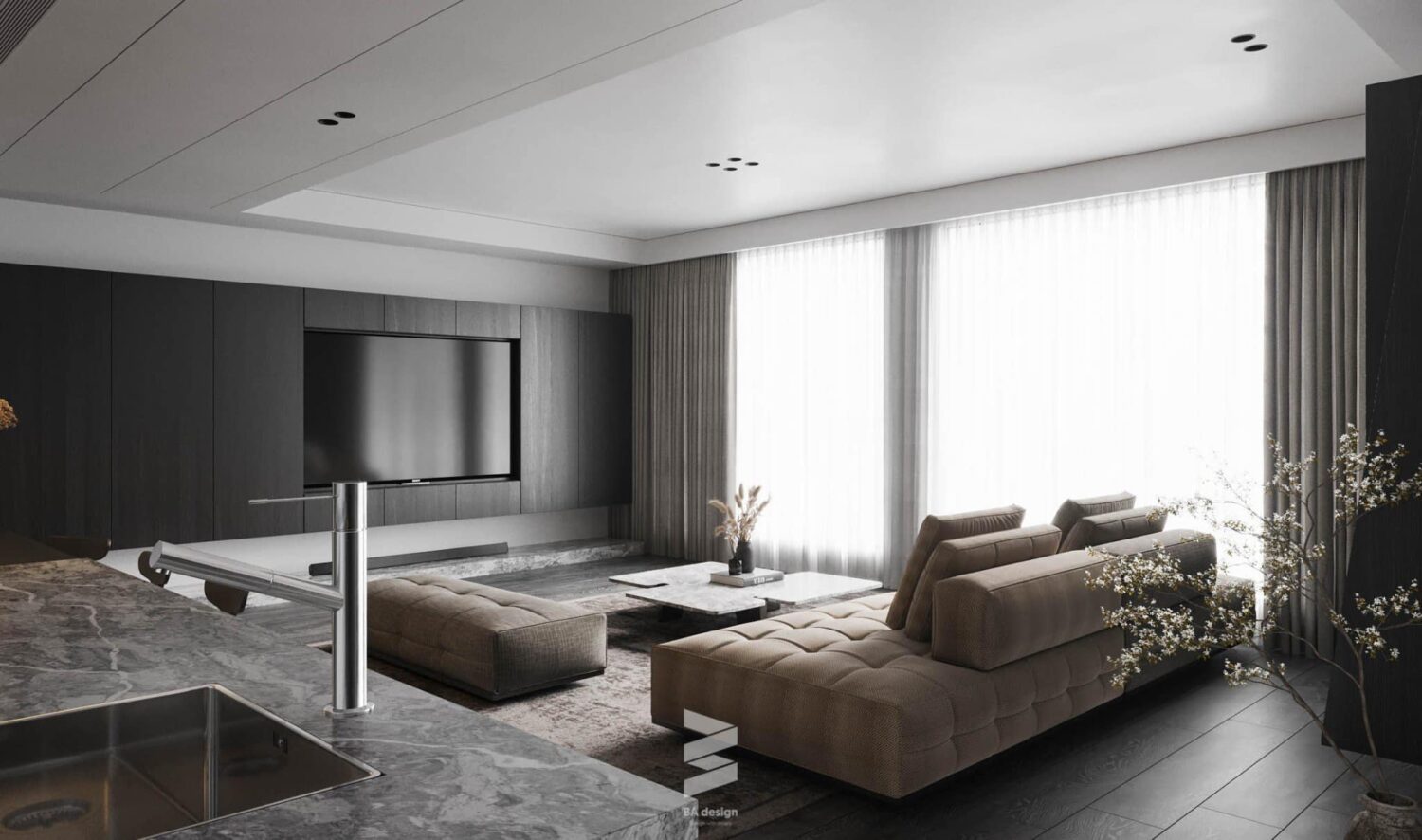 3D Interior Model Living room Scene 3dsmax 2412723