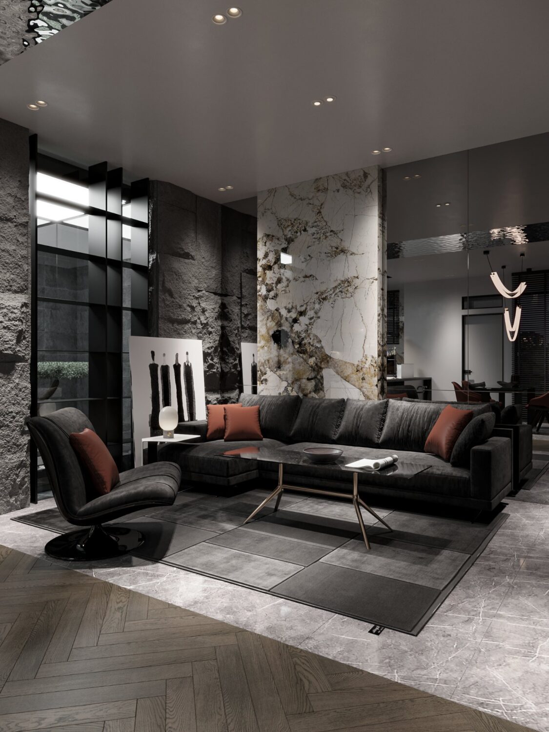 3D Interior Model Living room Scene 3dsmax 2412724