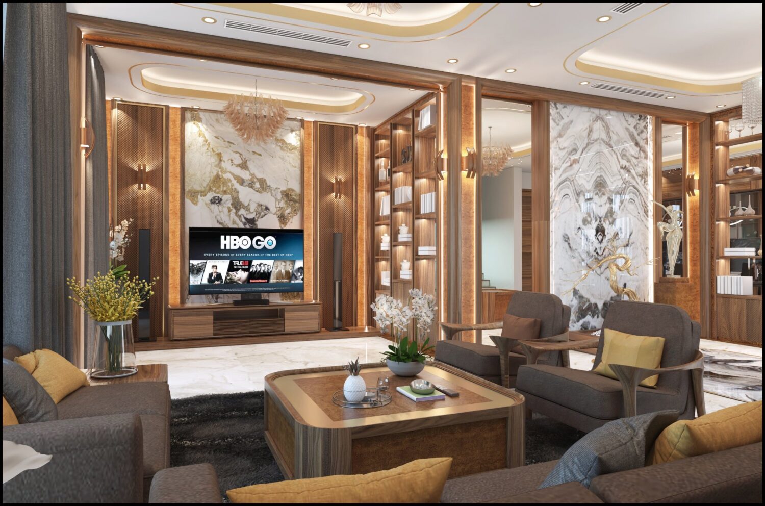 3D Interior Model Living room Scene 3dsmax 2412748