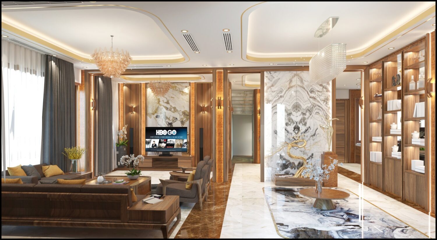 3D Interior Model Living room Scene 3dsmax 2412748