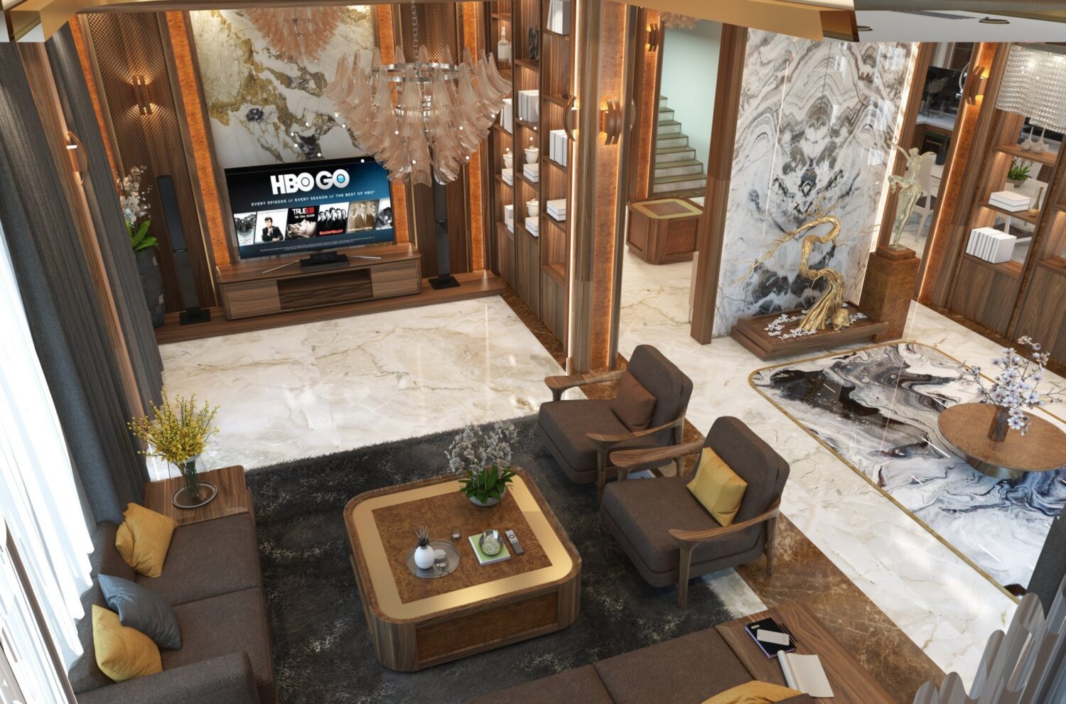 3D Interior Model Living room Scene 3dsmax 2412748
