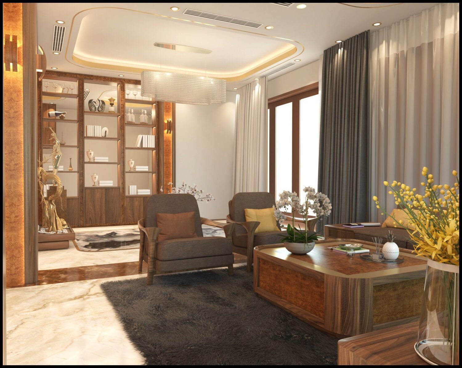 3D Interior Model Living room Scene 3dsmax 2412748