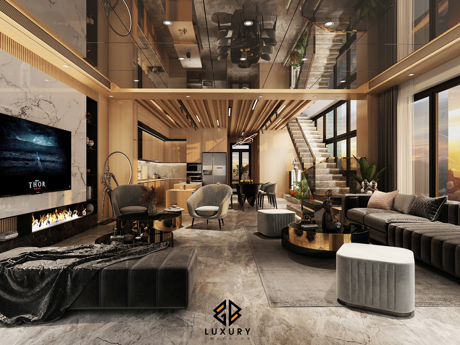 3D Interior Model Living room Scene 3dsmax 2412775