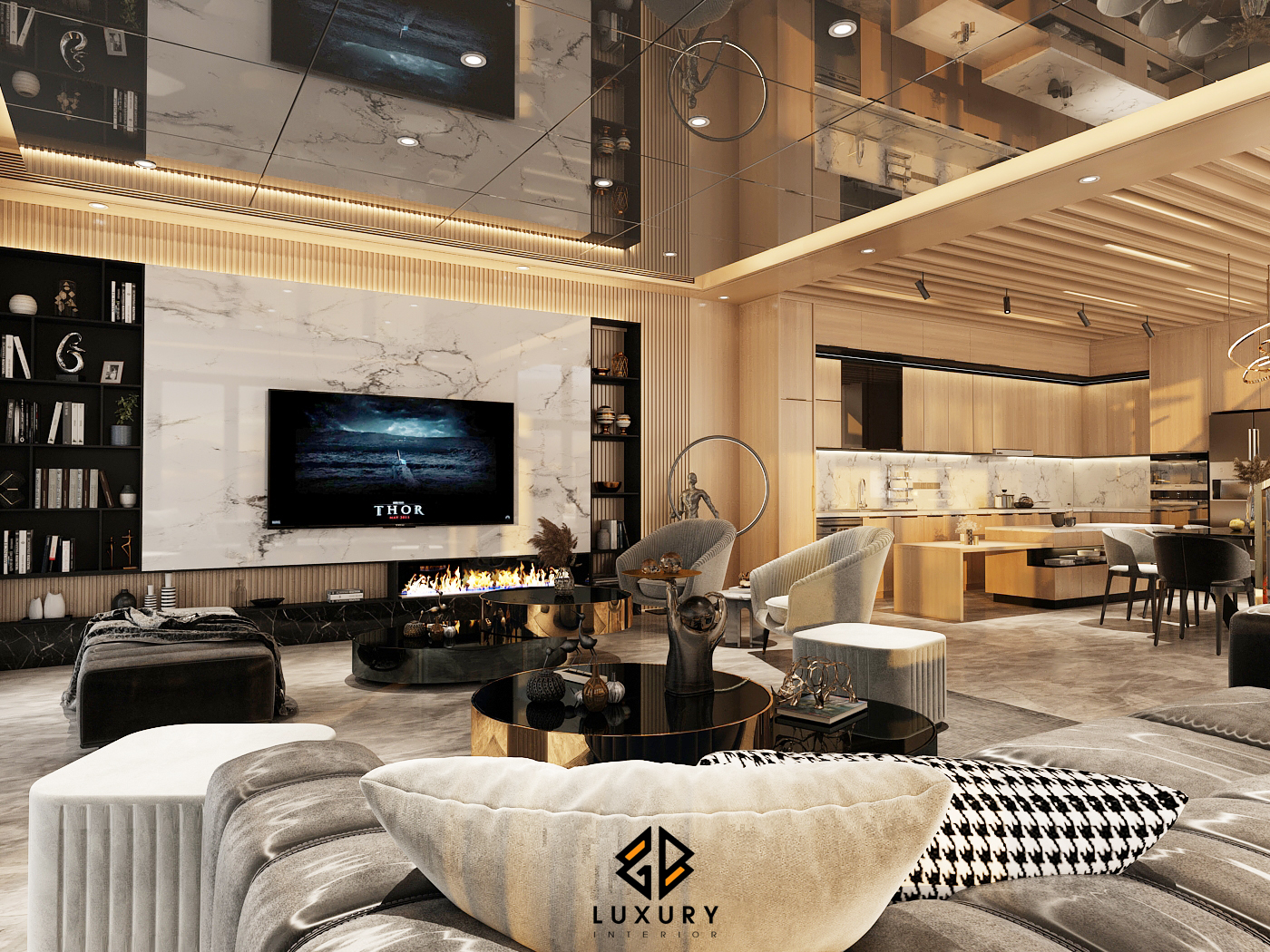 3D Interior Model Living room Scene 3dsmax 2412775