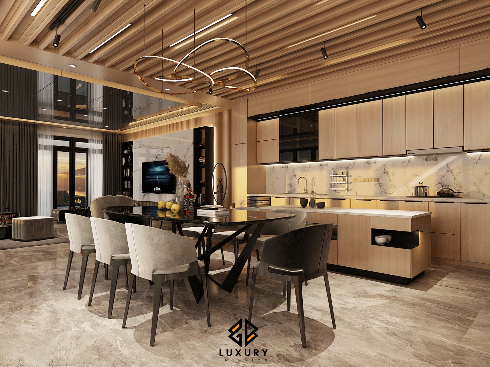 3D Interior Model Living room Scene 3dsmax 2412775