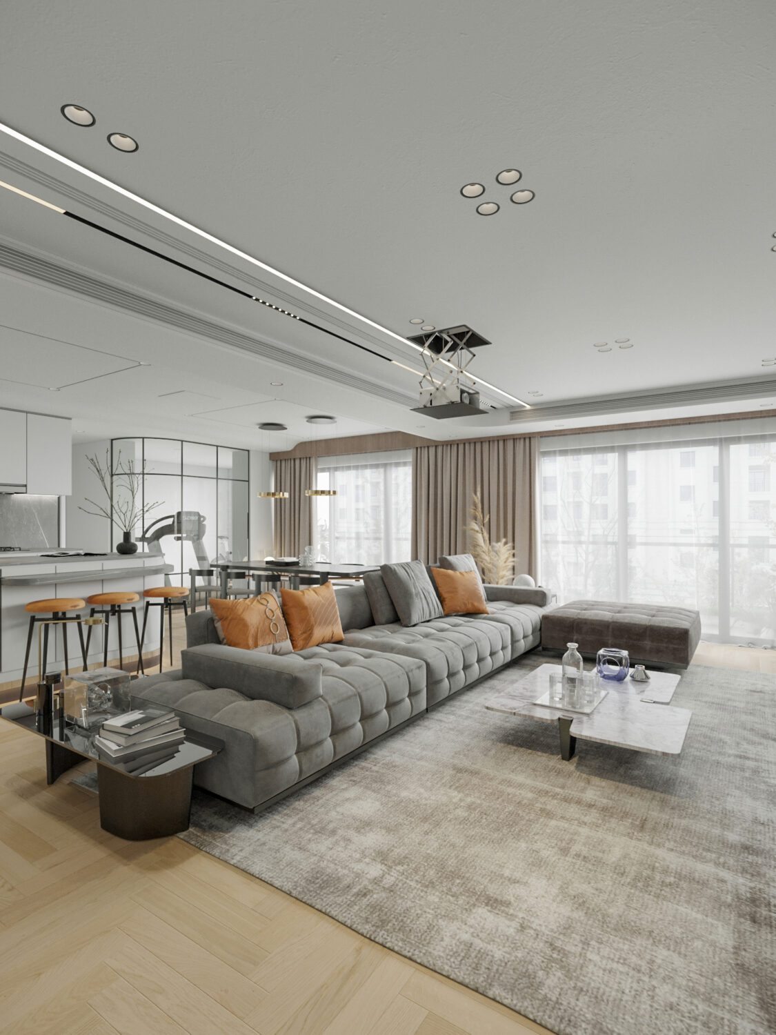 3D Interior Model Living room Scene 3dsmax 2412780