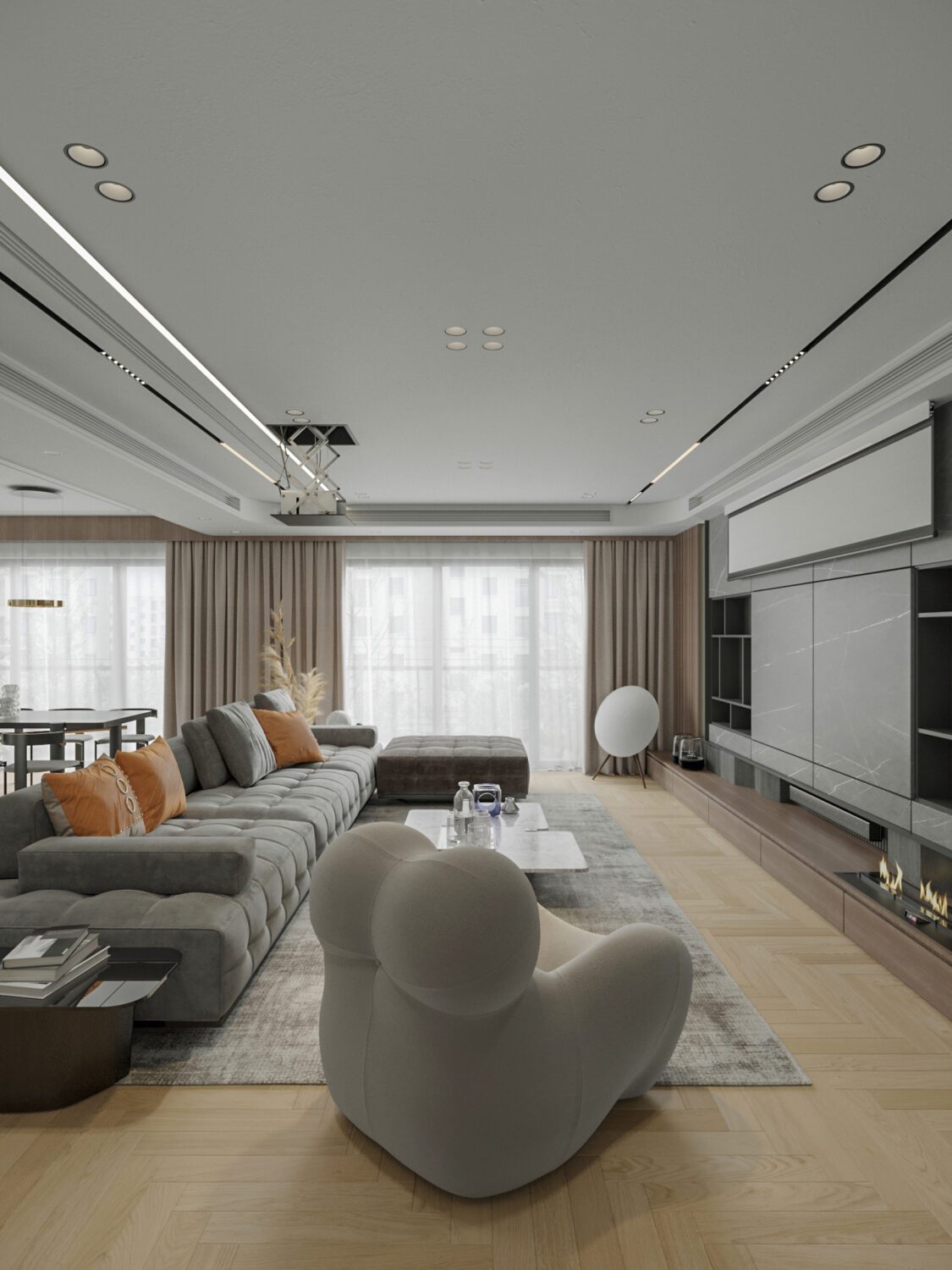 3D Interior Model Living room Scene 3dsmax 2412780
