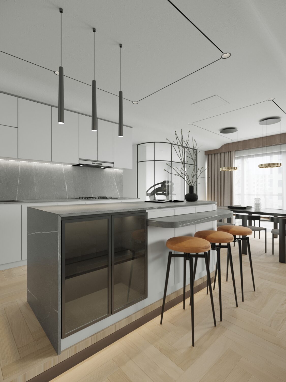 3D Interior Model Living room Scene 3dsmax 2412780