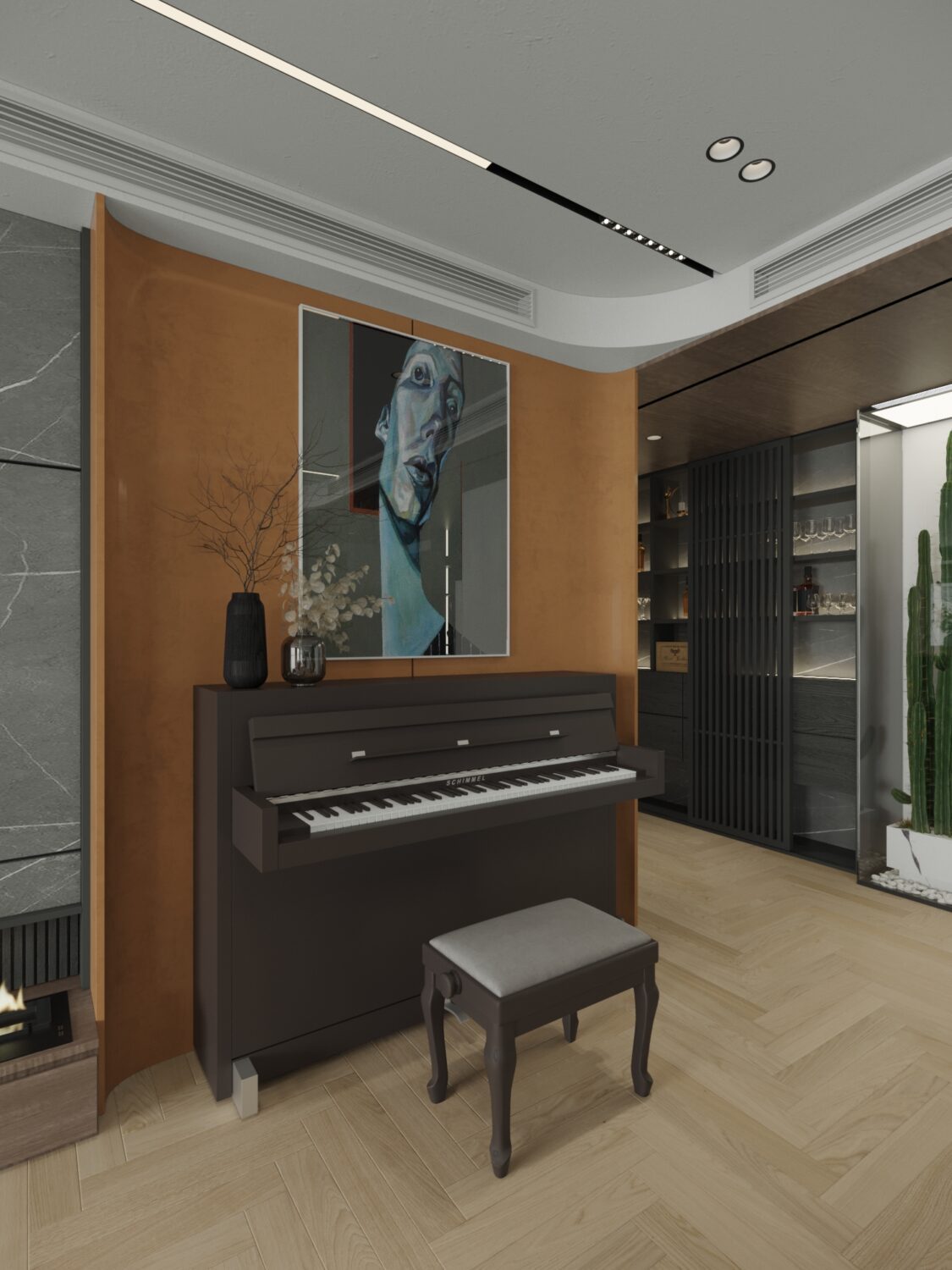 3D Interior Model Living room Scene 3dsmax 2412780