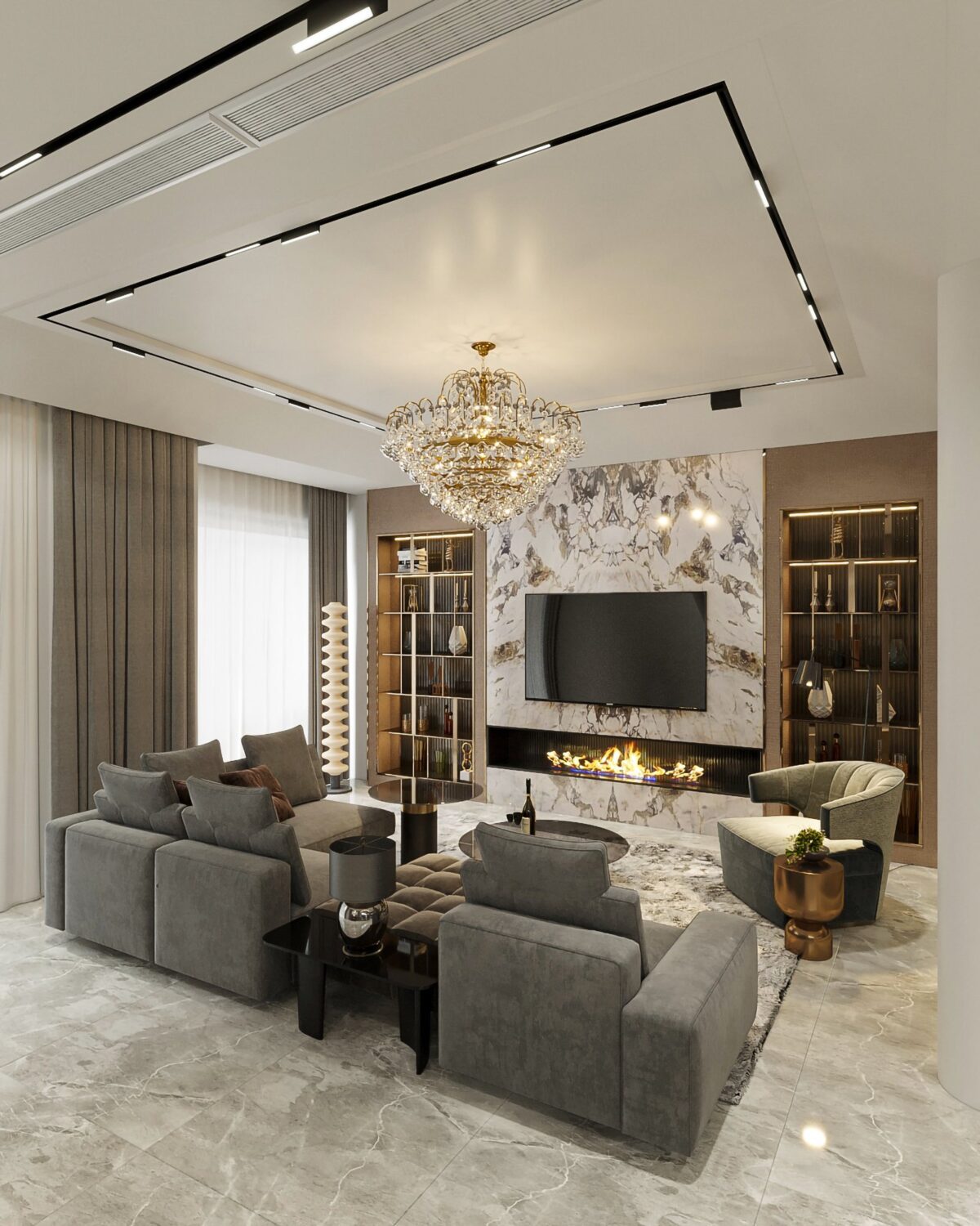 3D Interior Model Living room Scene 3dsmax 2412818