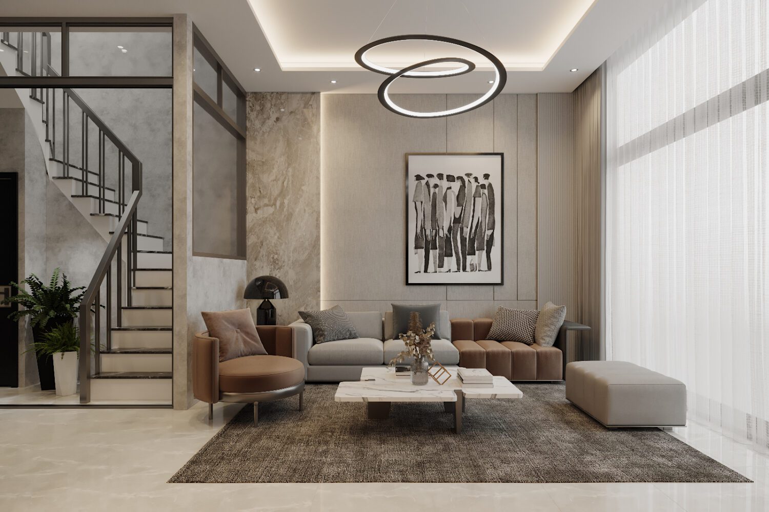 3D Interior Model Living room Scene 3dsmax 2412834