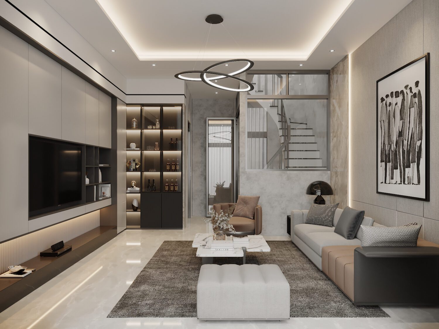 3D Interior Model Living room Scene 3dsmax 2412834