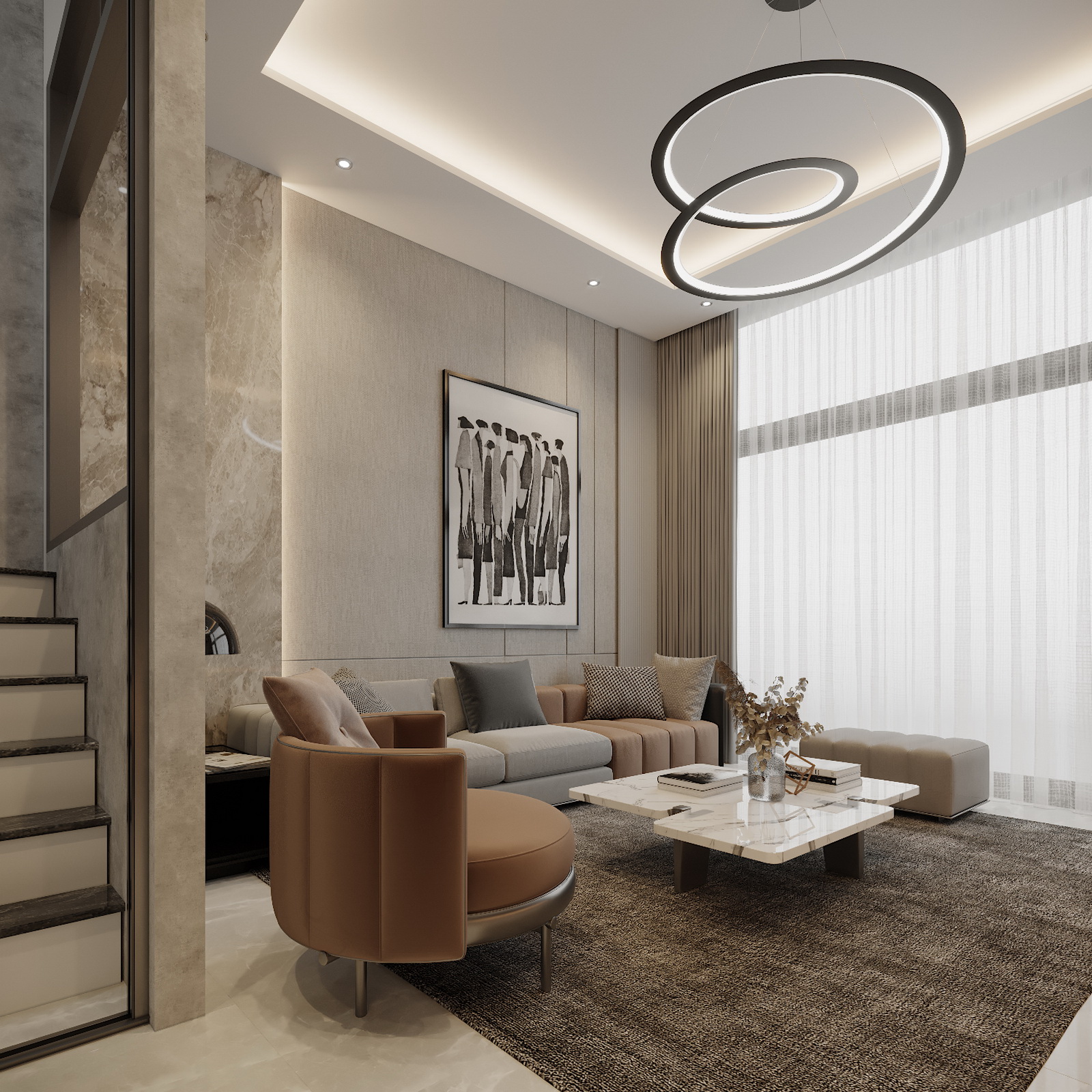 3D Interior Model Living room Scene 3dsmax 2412834