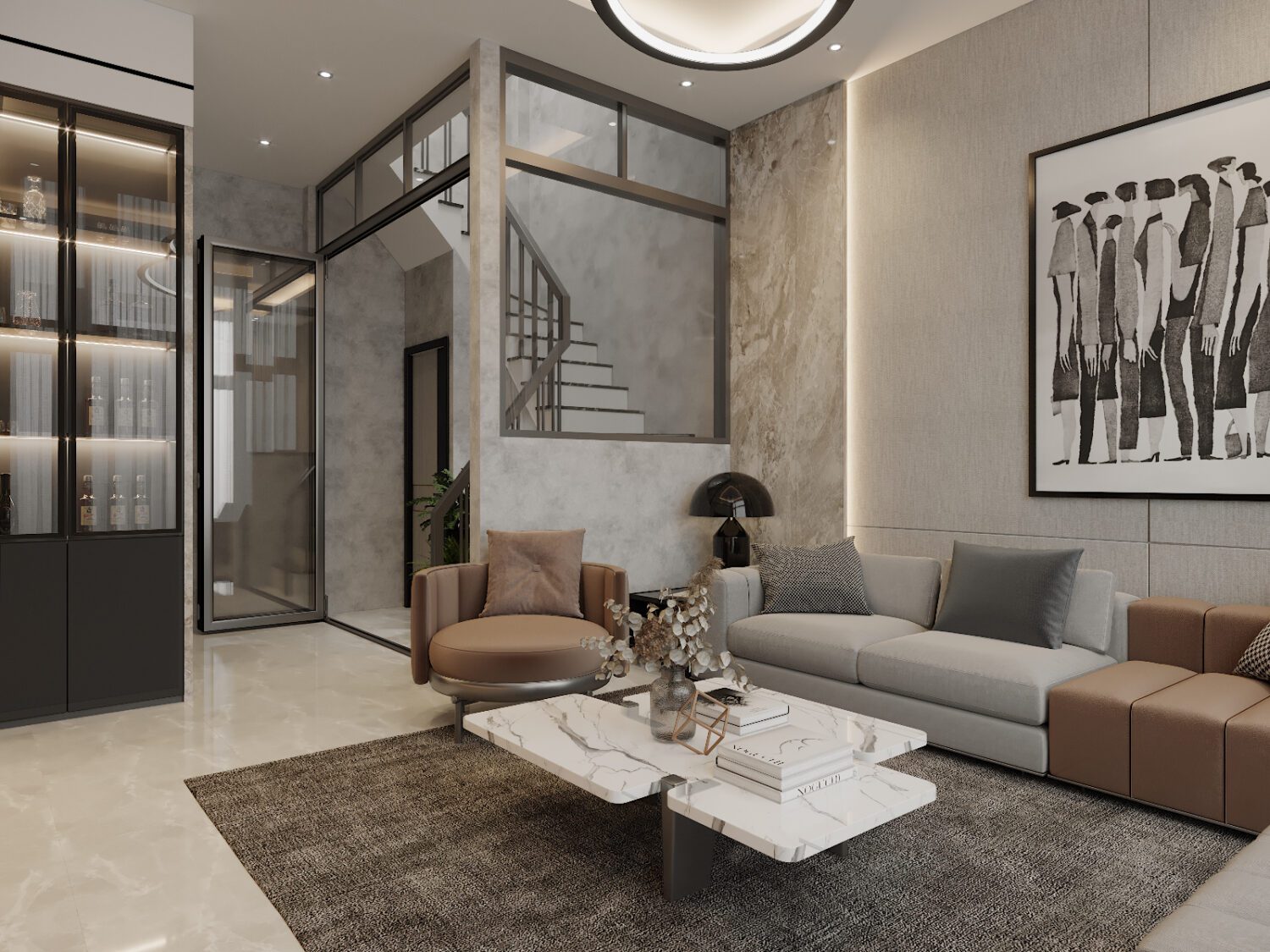 3D Interior Model Living room Scene 3dsmax 2412834