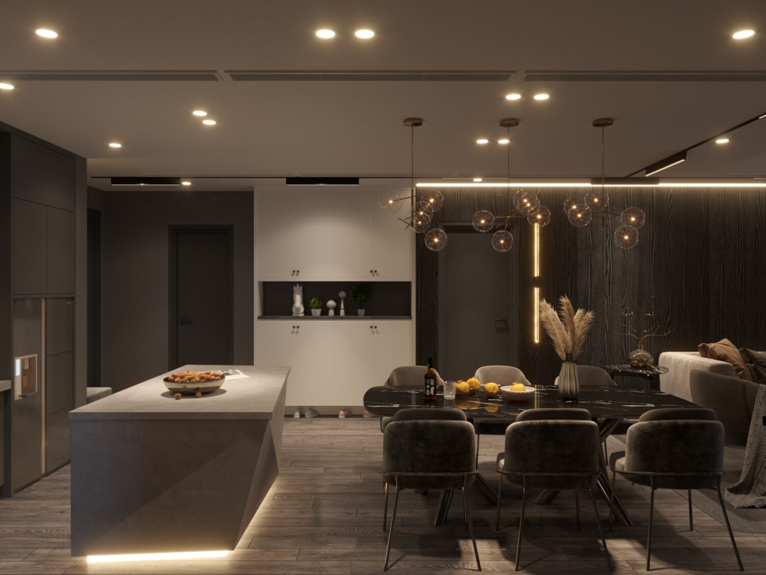 3D Interior Model Living room Scene 3dsmax 2412873