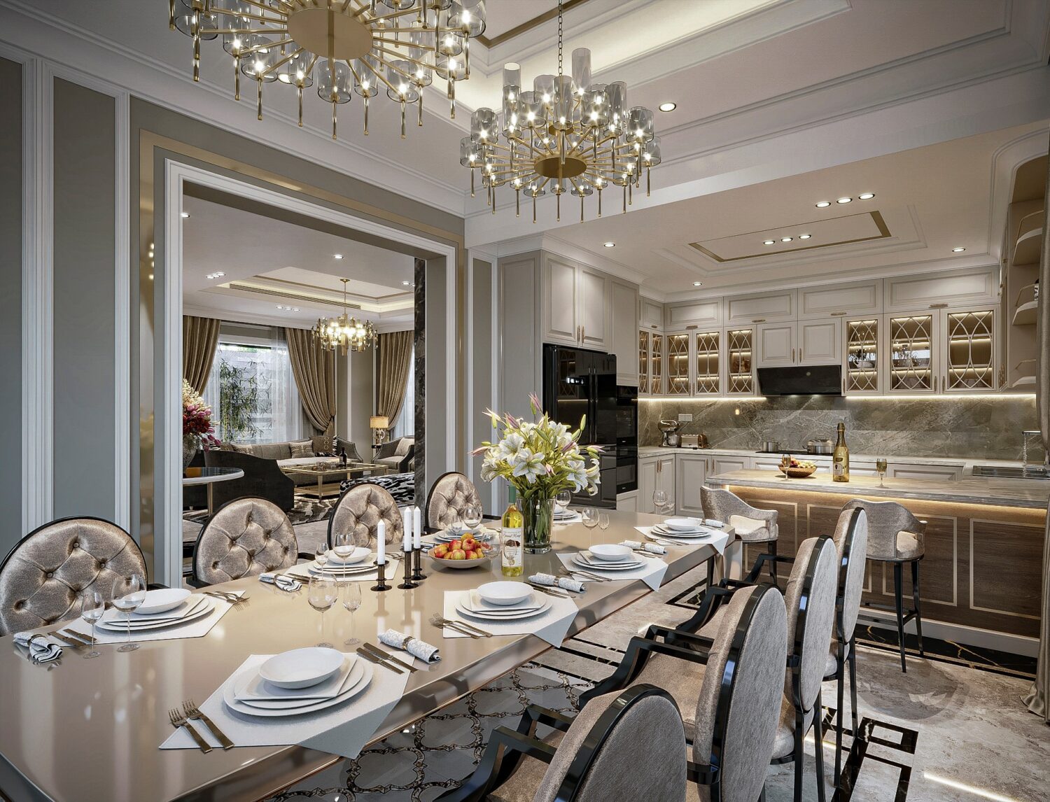 3D Interior Model Living room Scene 3dsmax 2412891