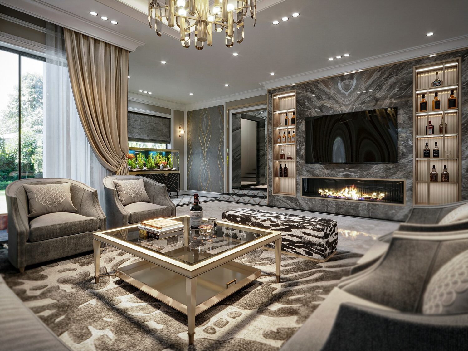 3D Interior Model Living room Scene 3dsmax 2412891