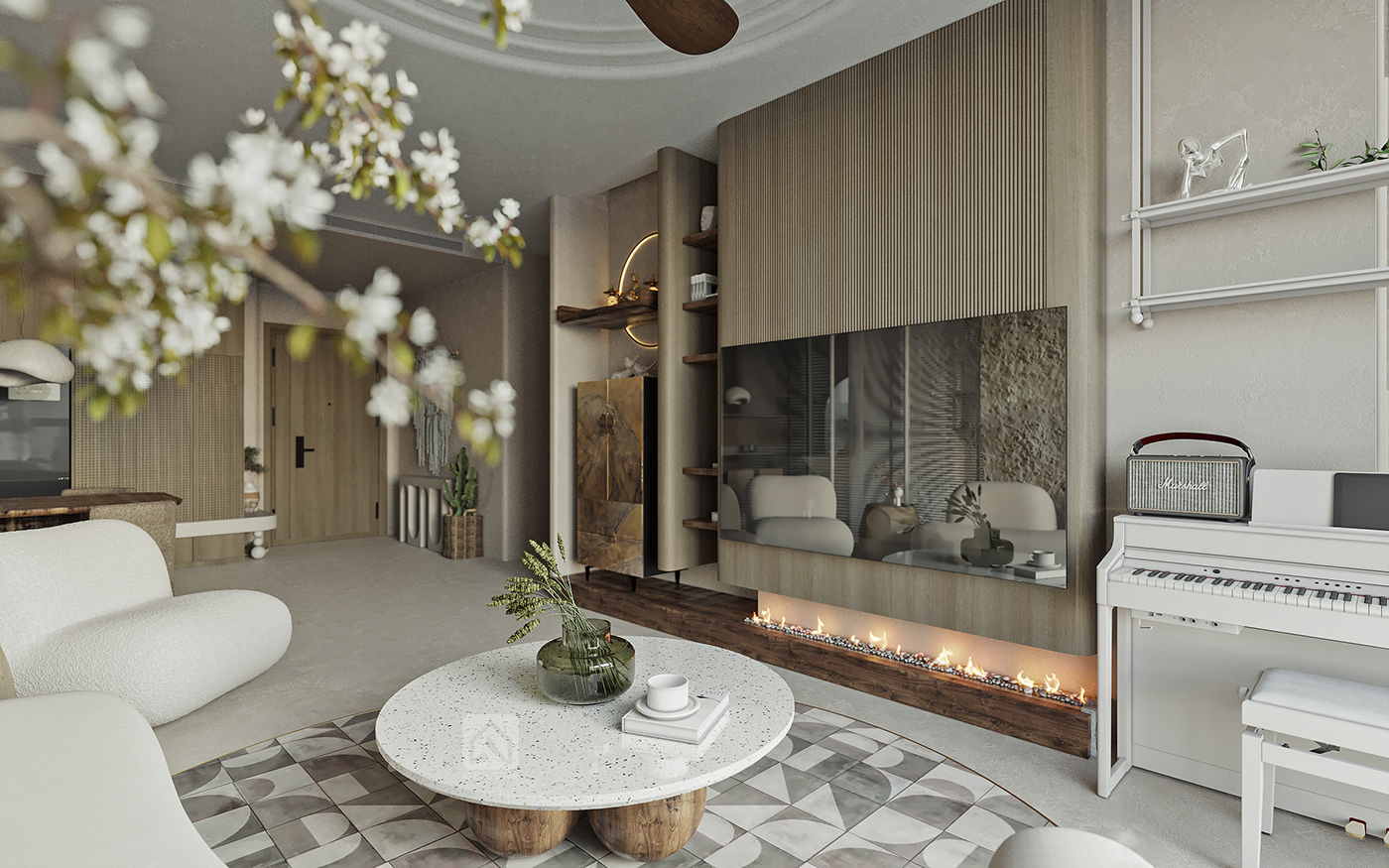 3D Interior Model Living room Scene 3dsmax 2412900
