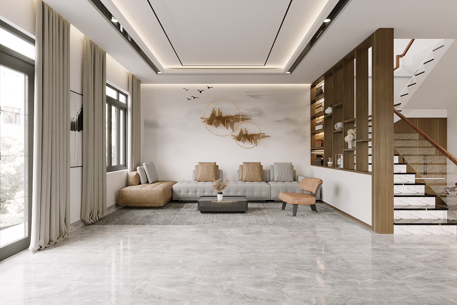 3D Interior Model Living room Scene 3dsmax 2412907