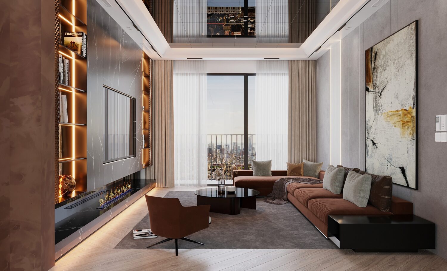 3D Interior Model Living room Scene 3dsmax 2412909